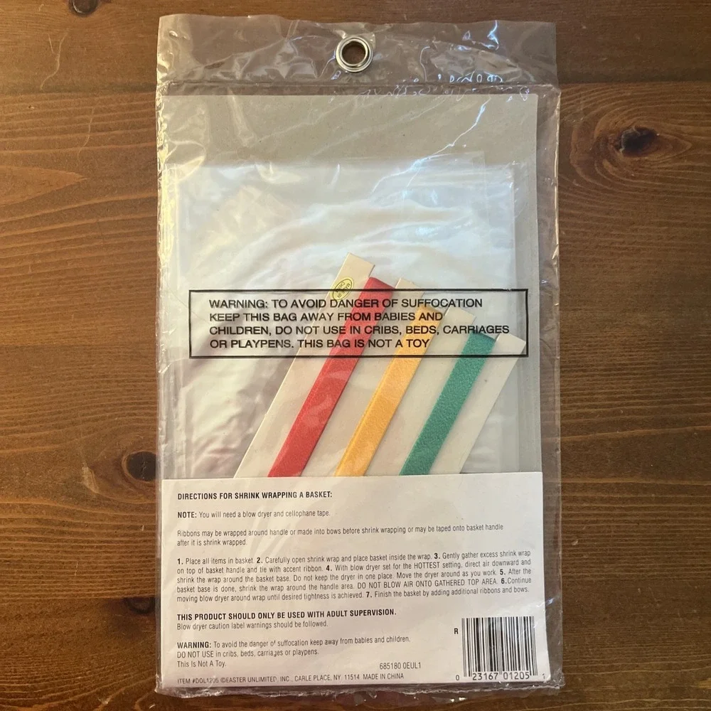 Easter Unlimited‎ Elegant Shrink Wrap with Accent Ribbons 1 package NEVER OPENED